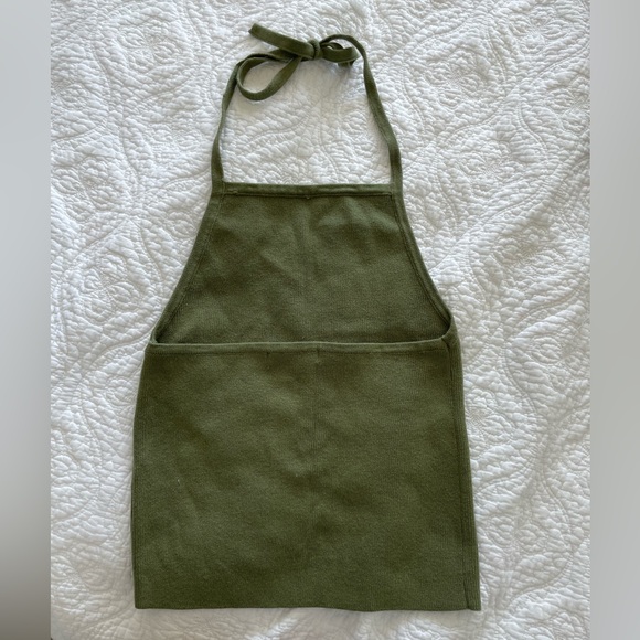 Brandy Melville green knit halter top - Picture 2 of 4